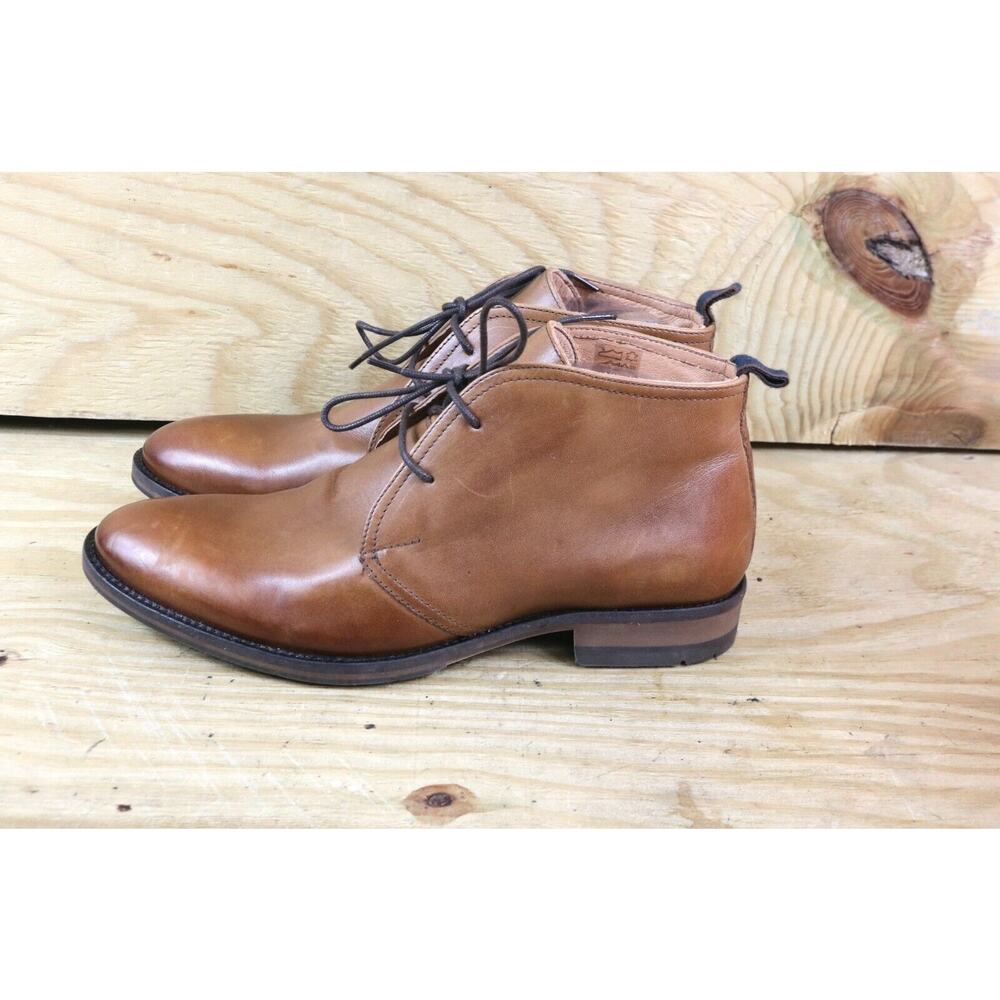 New Rodd & Gunn Boots Mens 8 Brown Leather Pebbly Hill Chukka Ankle Portugal